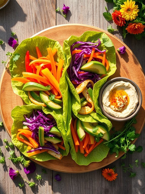 12 Easy and Delicious Plant-Based Meal Prep Ideas for Healthy Eating 6 colorful and nutritious wraps