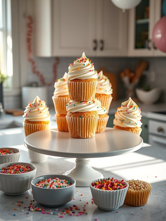 15 Delicious Cupcake Recipes Perfect for Every Occasion 6 colorful cupcakes for celebrations