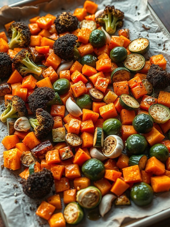 colorful roasted vegetable mix
