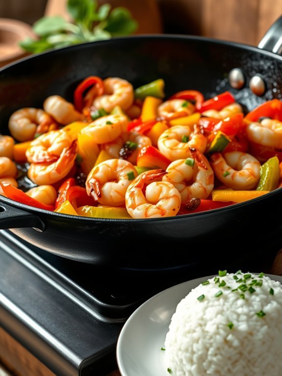 10 Simple Low-FODMAP Recipes to Support Digestive Health 7 colorful shrimp and peppers