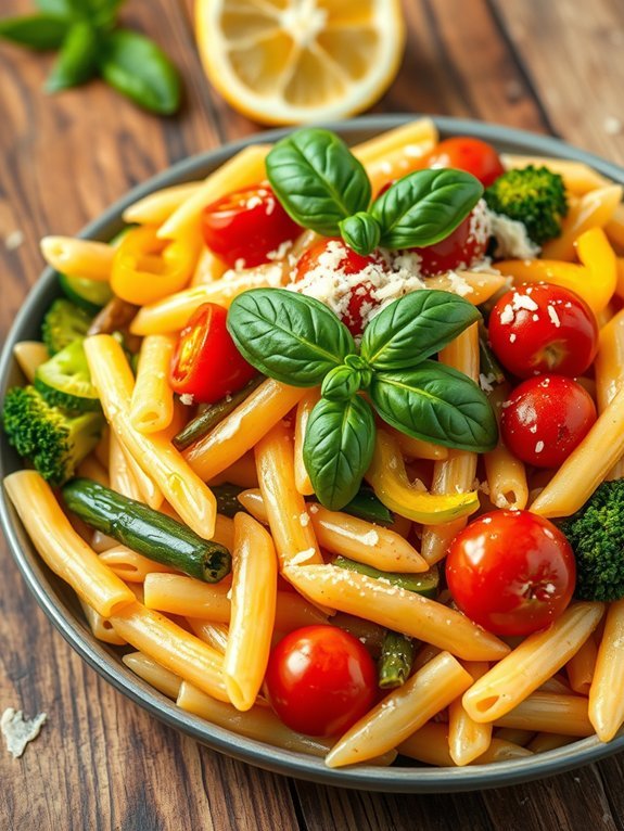 12 Easy Italian Pasta Recipes You Can Make at Home 6 colorful vegetable pasta dish