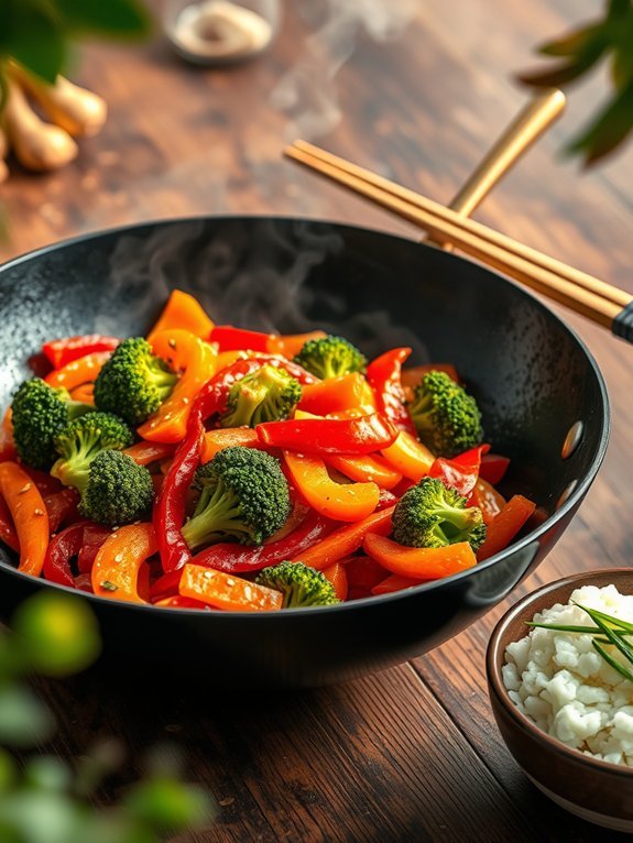 colorful vegetable stir fry