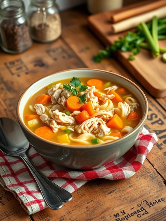 comforting homemade chicken soup