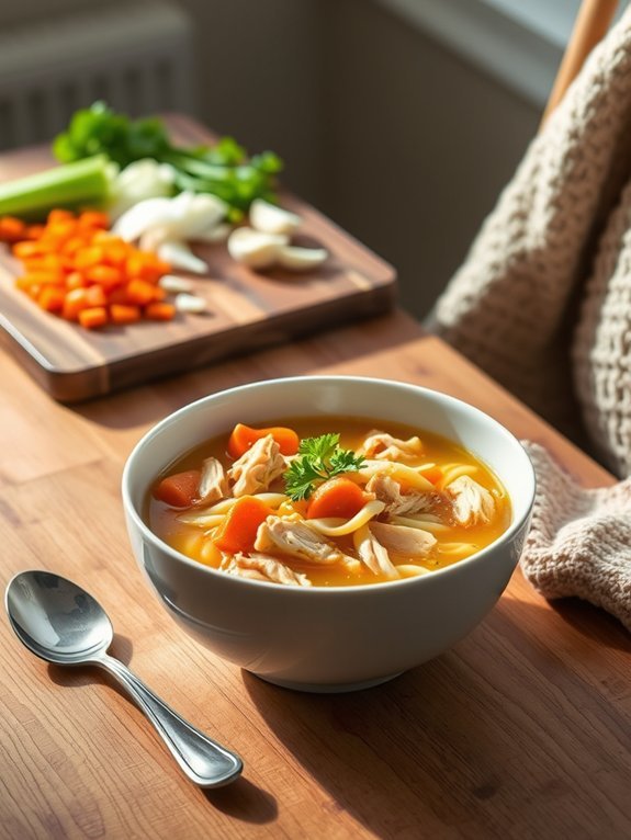 12 Comforting Soup Recipes to Warm You on Cold Days 2 comforting homemade chicken soup