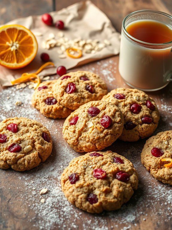 12 Delicious Christmas Cookie Recipes for a Festive Holiday Season 6 cranberry orange oatmeal treats