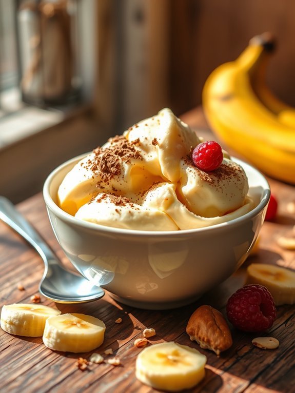 creamy banana dessert treat