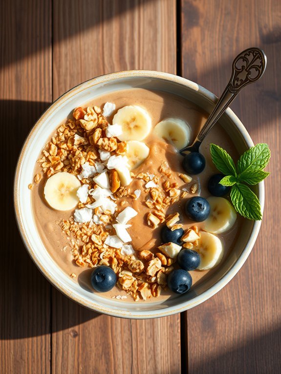 12 Delicious High-Protein Vegan Recipes for Optimal Nutrition 8 creamy banana peanut smoothie