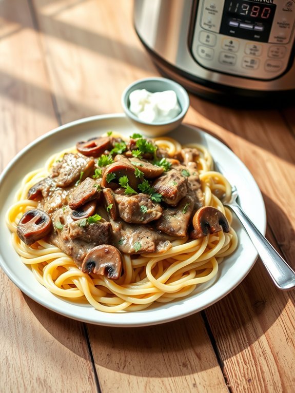 15 Easy Instant Pot Pasta Recipes for Quick and Delicious Meals 11 creamy beef pasta dish
