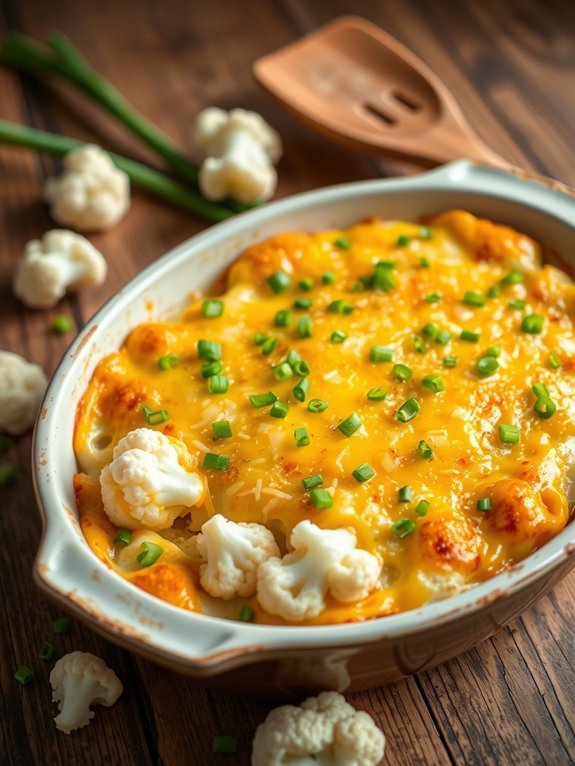 15 Delicious Keto Recipes to Satisfy Your Cravings Without Carbs 3 creamy cauliflower cheese dish