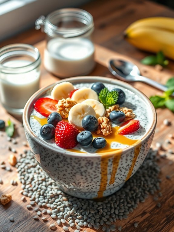 creamy chia seed dessert