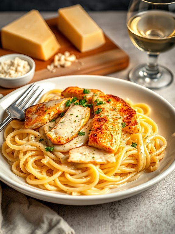 creamy chicken pasta dish