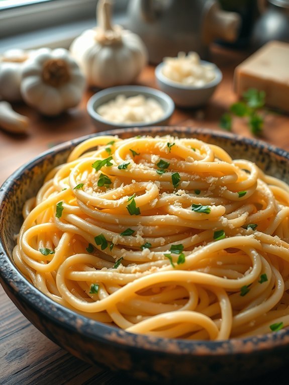 20 Delicious Pasta Recipes to Savor Tonight 12 creamy garlic parmesan pasta