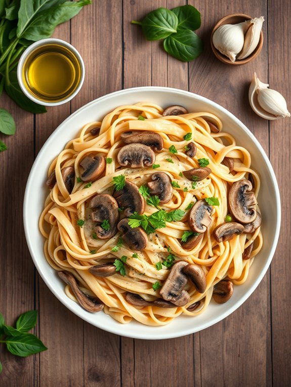 Quick and Easy Vegan Meals: 10 Delicious Recipes Ready in 30 Minutes 4 creamy mushroom pasta recipe