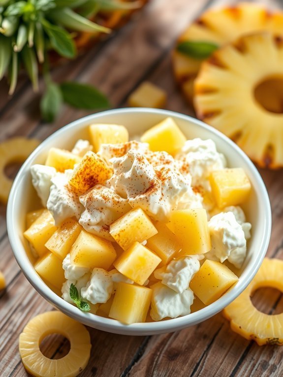 20 Healthy Snacks Under 200 Calories for Guilt-Free Snacking 9 creamy pineapple cottage cheese