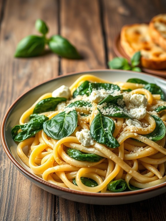 20 Delicious Pasta Recipes to Savor Tonight 13 creamy spinach ricotta pasta