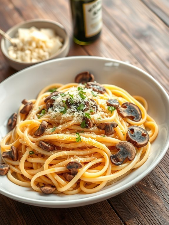 15 Gourmet Pasta Recipes You Can Easily Create at Home 2 creamy truffle mushroom pasta