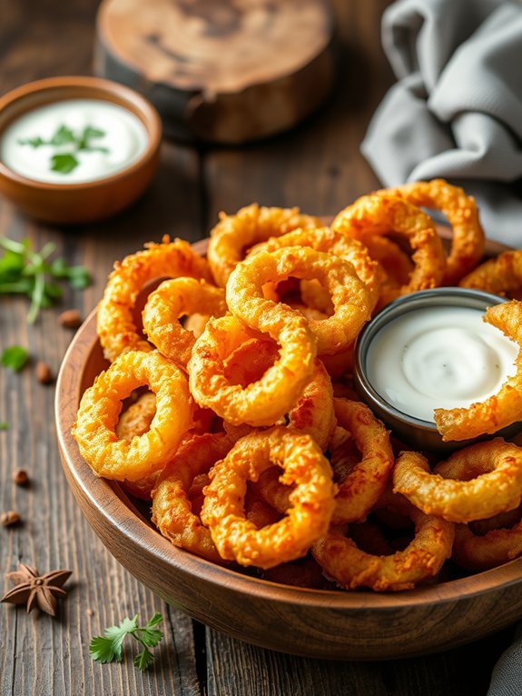 Top 10 Must-Try Air Fryer Snack Recipes for Delicious Treats 11 crispy air fried onion rings