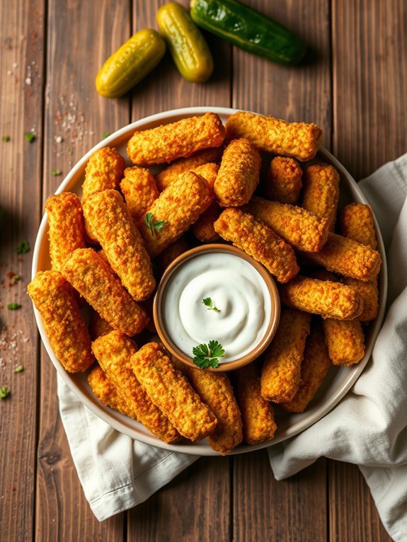 15 Delicious Air Fryer Side Dishes to Enhance Your Meal 12 crispy air fried pickles recipe
