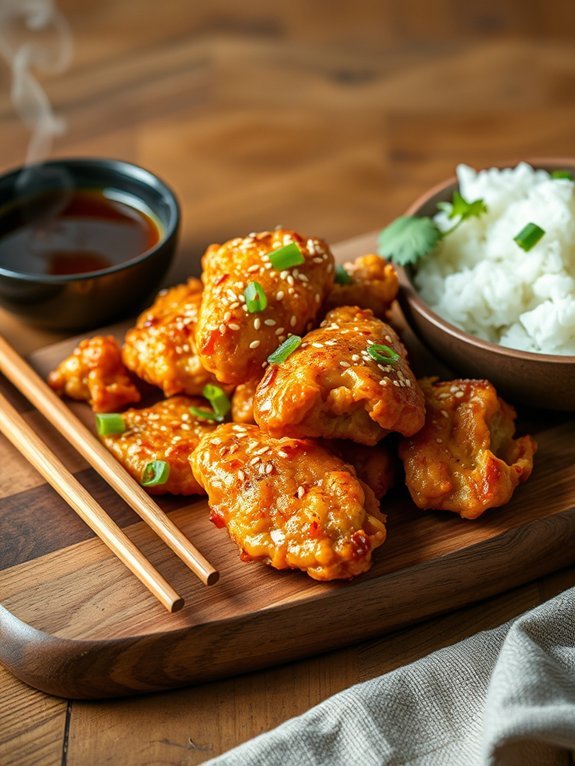 crispy asian style fried chicken