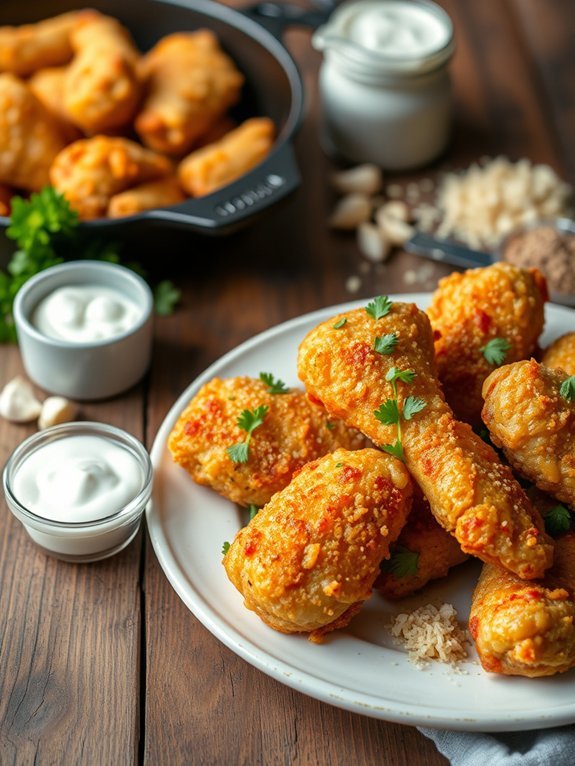 crispy garlic parmesan chicken