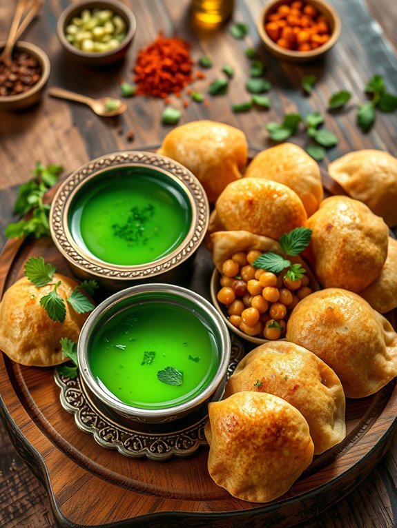 crispy hollow puri snack