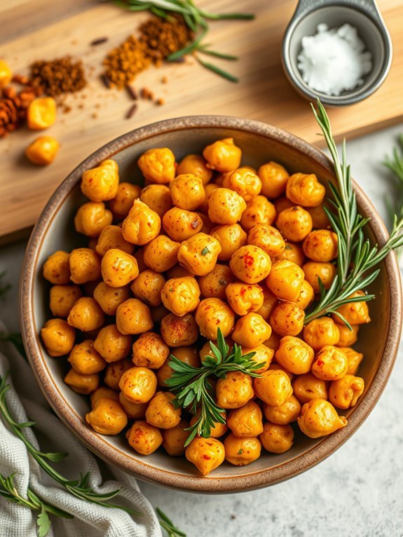 crispy roasted chickpeas recipe