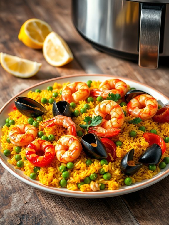 12 Delicious Seafood Recipes for Your Air Fryer: A Guide to Tasty Dishes 11 crispy seafood paella recipe