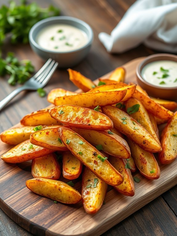 Top 10 Must-Try Air Fryer Snack Recipes for Delicious Treats 10 crispy seasoned potato wedges