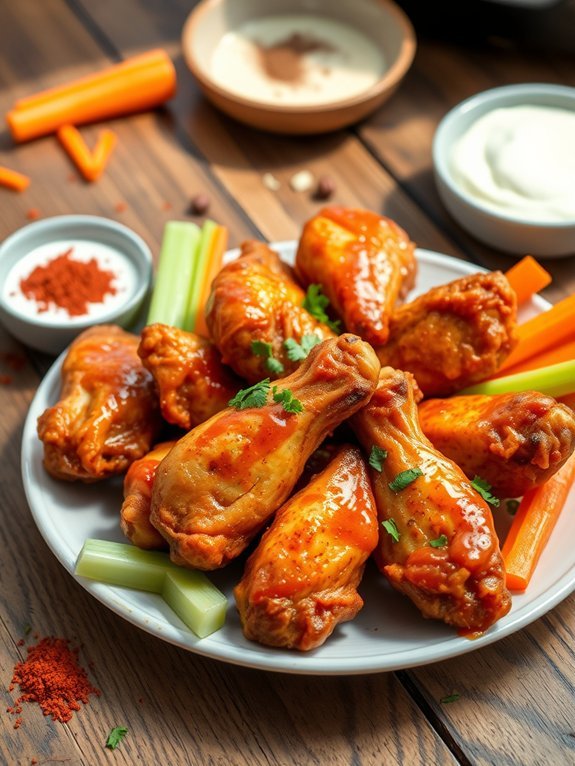 15 Delicious Air Fryer Snack Ideas for Any Time of Day 12 crispy spicy air fried wings