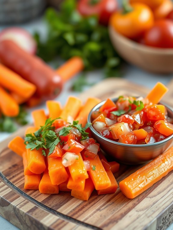 20 Healthy Snacks Under 200 Calories for Guilt-Free Snacking 12 crunchy snacks with dip