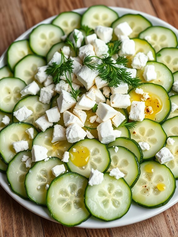 20 Healthy Snacks Under 200 Calories for Guilt-Free Snacking 6 cucumber salad with feta
