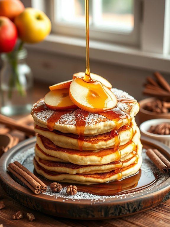 delicious apple cinnamon pancakes