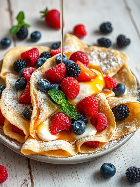 12 Delicious Sweet and Savory Crepe Recipes You Can Easily Make at Home 4 delicious berry filled crepes
