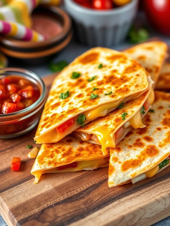 delicious cheese stuffed tortillas