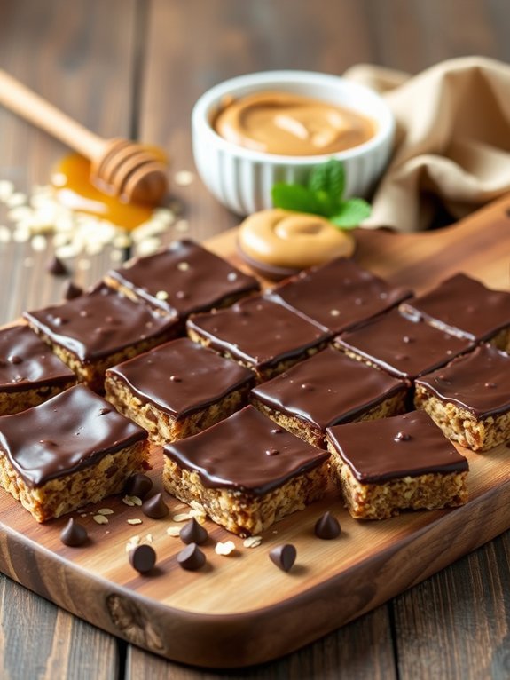 delicious chocolate peanut butter bars