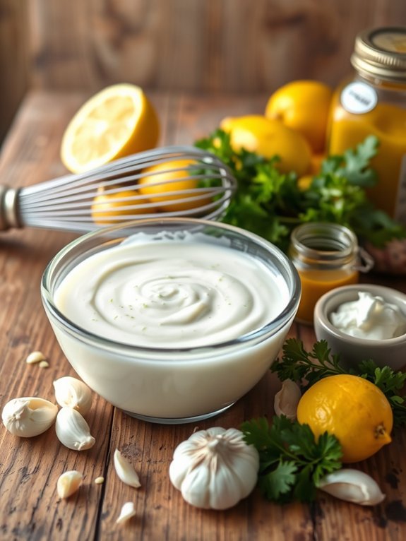 delicious creamy garlic dressing
