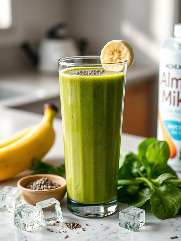 delicious green tea smoothie