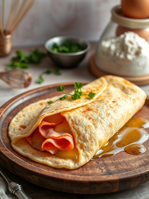 12 Delicious Sweet and Savory Crepe Recipes You Can Easily Make at Home 7 delicious ham and cheese crepes