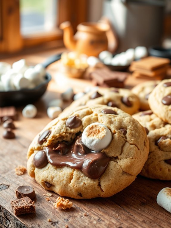12 Delicious Soft and Chewy Cookie Recipes for Perfect Treats 12 delicious s mores inspired cookies
