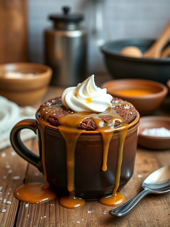 15 Quick and Easy Mug Cake Recipes for a Delicious Treat 14 delicious salted caramel dessert