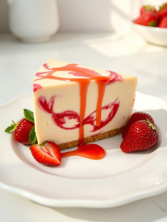 10 Irresistibly Decadent Cheesecake Recipes You'll Adore 4 delicious strawberry swirl dessert