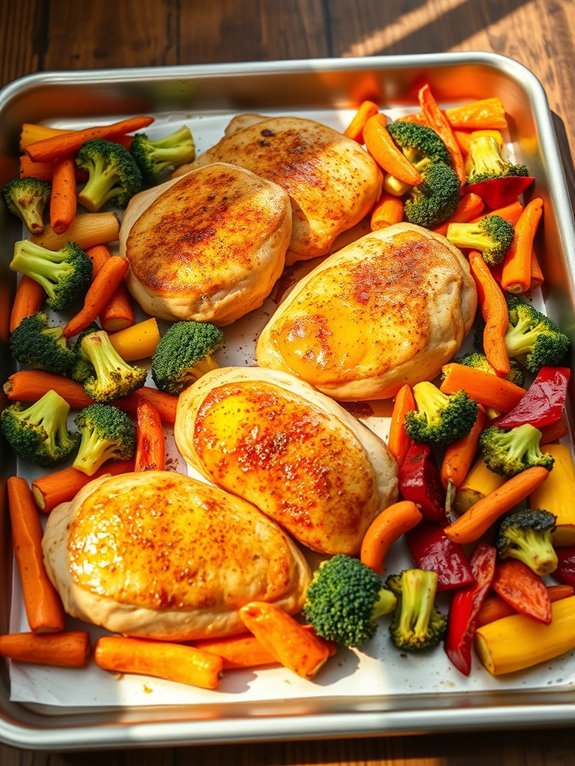 easy chicken and veggies