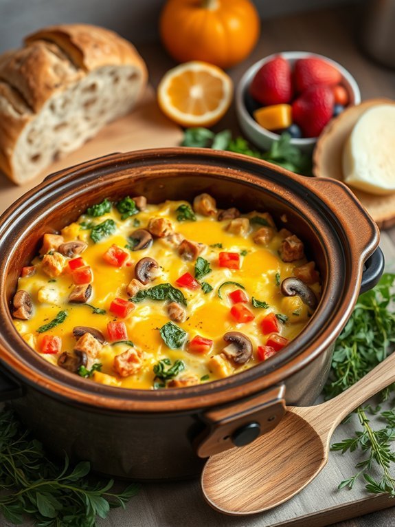 10 Delicious Slow Cooker Breakfast Recipes for Easy Morning Meals 3 egg based veggie breakfast casserole