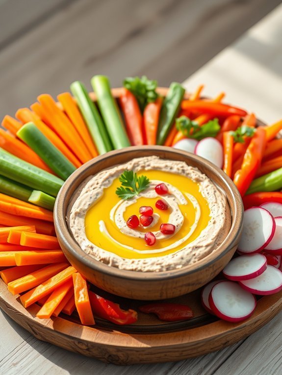 20 Delicious Mediterranean Diet Recipes You'll Adore for Healthy Eating 17 eggplant dip with vegetables