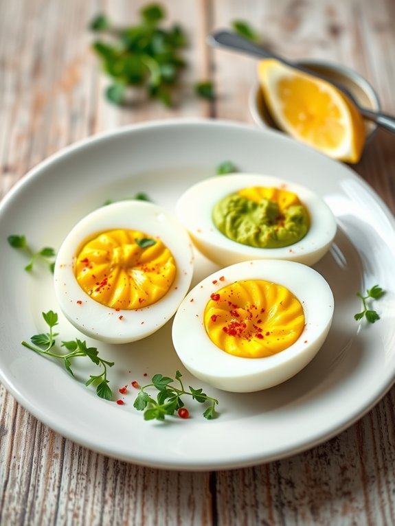 10 Delicious Low-Carb Snack Recipes for Healthy Living 8 eggs and avocado dish