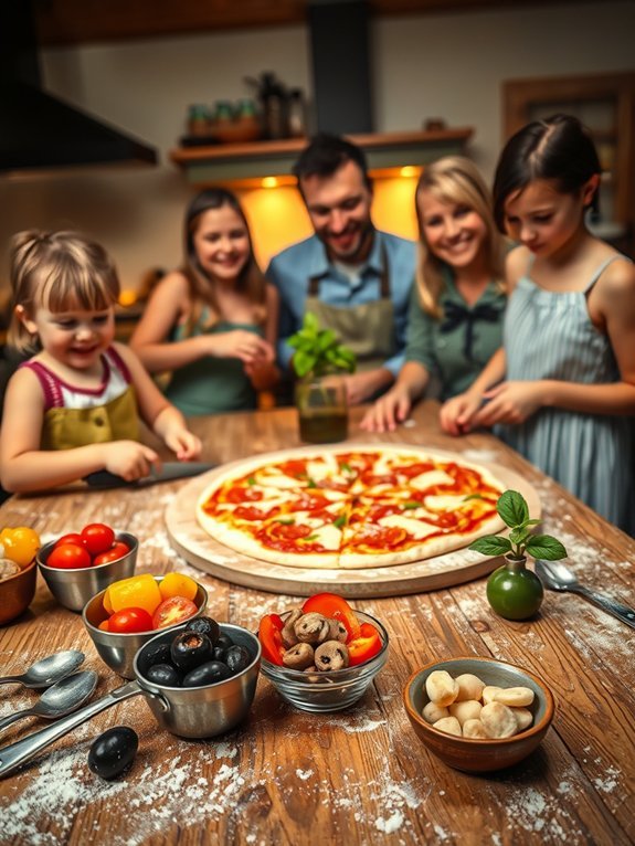 family cooking together time