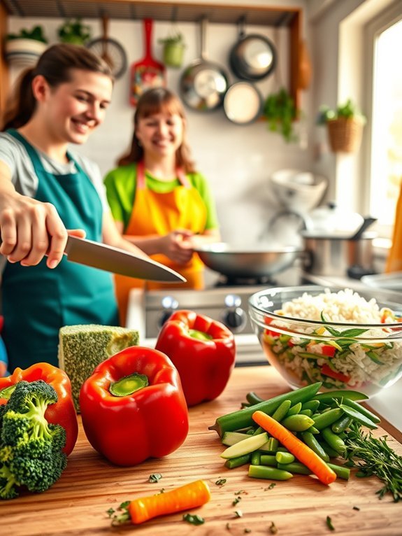 12 Simple Strategies to Incorporate More Vegetables Into Your Diet 12 family participation in cooking