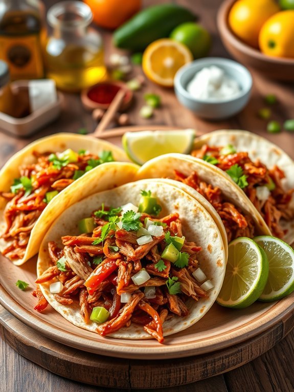 10 Simple Slow Cooker Recipes for Busy Days 5 flavorful pork filled tacos