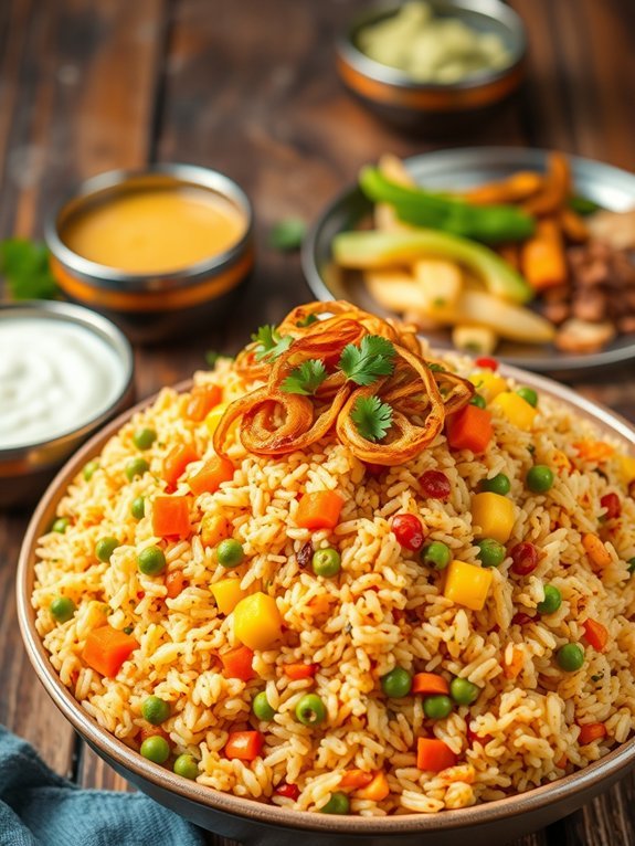 flavorful vegetarian rice dish