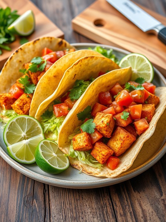flavorful zesty tofu tacos